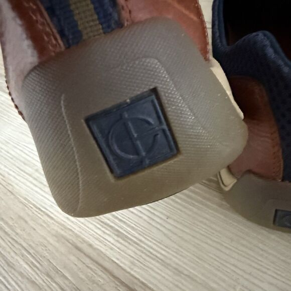 Cole Haan Men's Nike Air Driving Loafers Brown Leather Slip On Shoes Size 12 - Picture 7 of 9